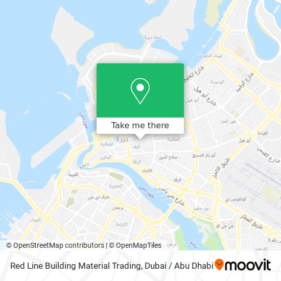 Red Line Building Material Trading map