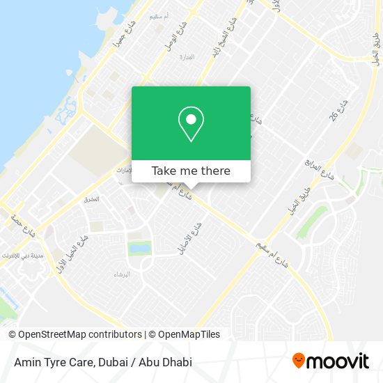 Amin Tyre Care map