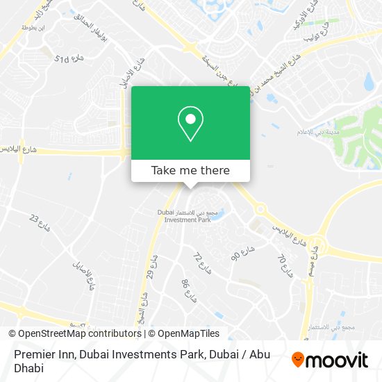 Premier Inn, Dubai Investments Park map
