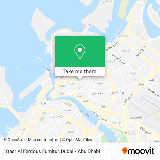 Qasr Al Ferdous Furnitur map