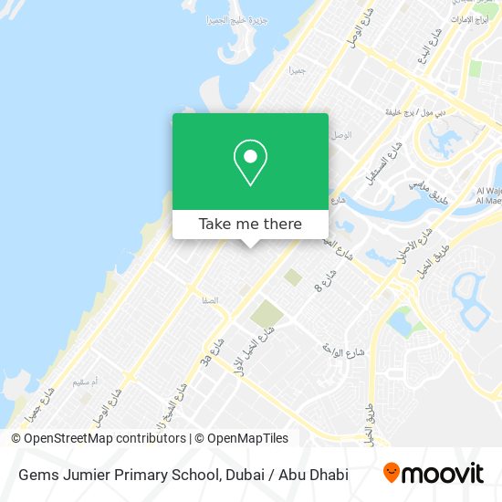 Gems Jumier Primary School map