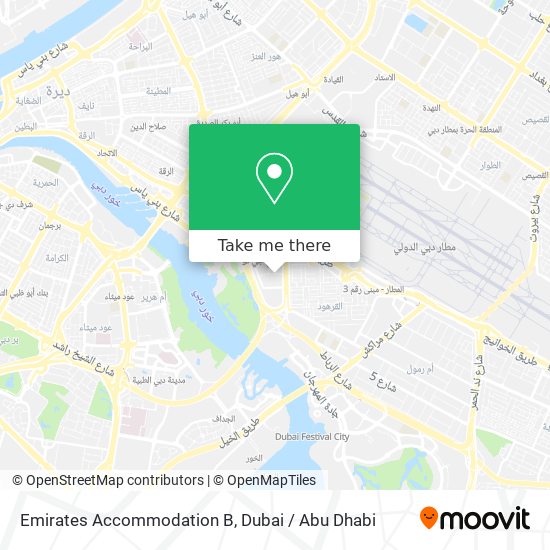 Emirates Accommodation B map