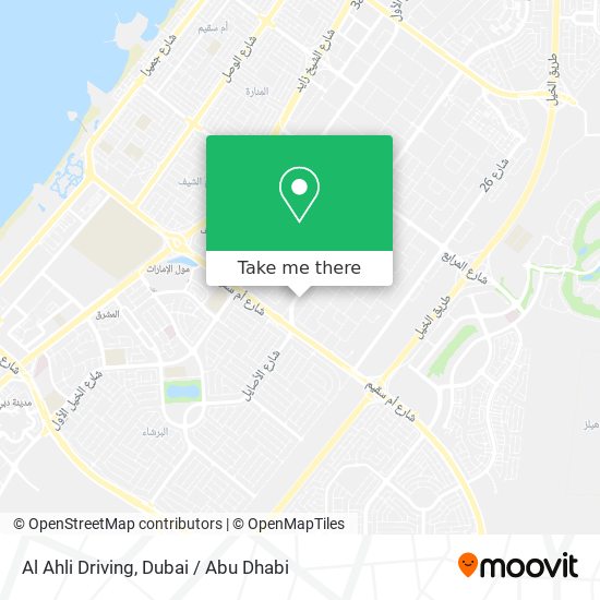 Al Ahli Driving map