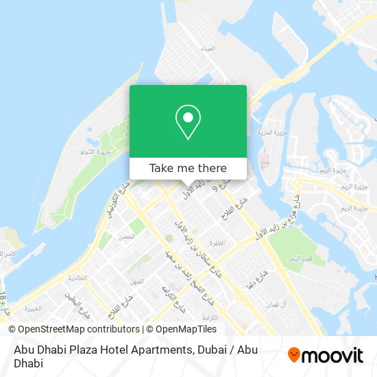 Abu Dhabi Plaza Hotel Apartments map