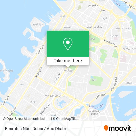 Emirates Nbd map