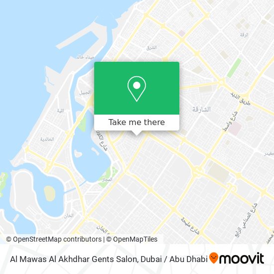 Al Mawas Al Akhdhar Gents Salon map