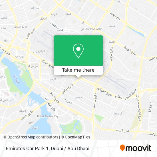 Emirates Car Park 1 map