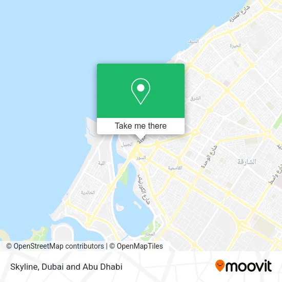 Skyline map