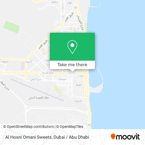 Al Hosni Omani Sweets map
