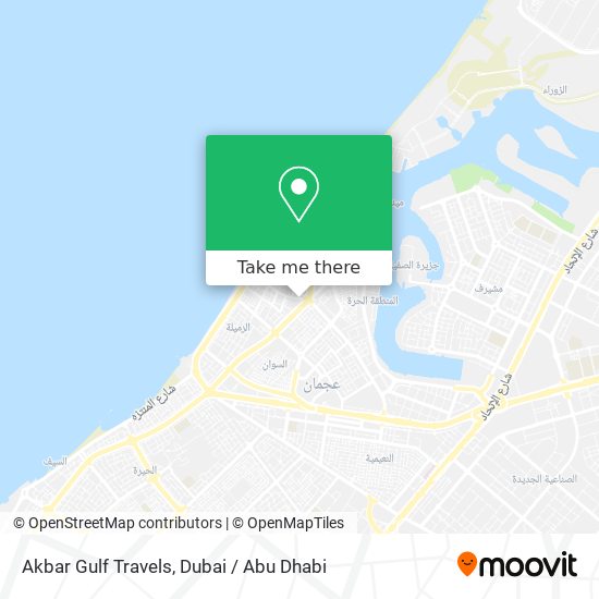 Akbar Gulf Travels map