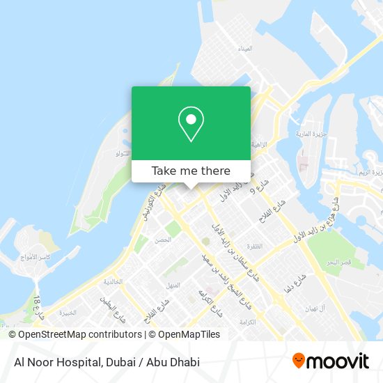 Al Noor Hospital map