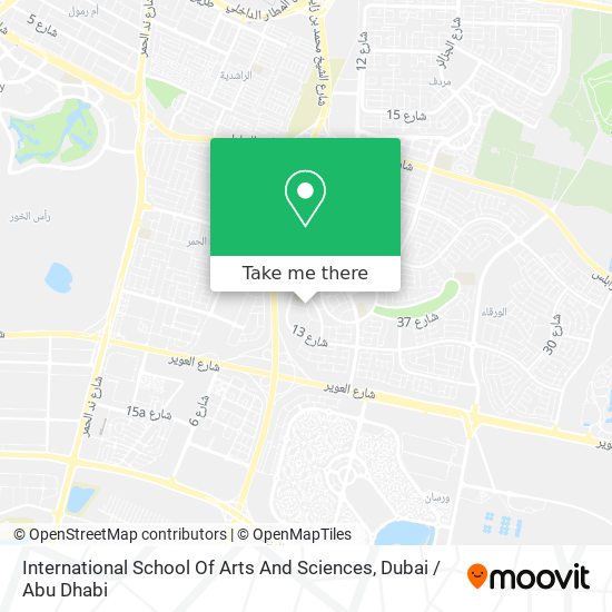 International School Of Arts And Sciences map