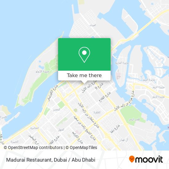 Madurai Restaurant map