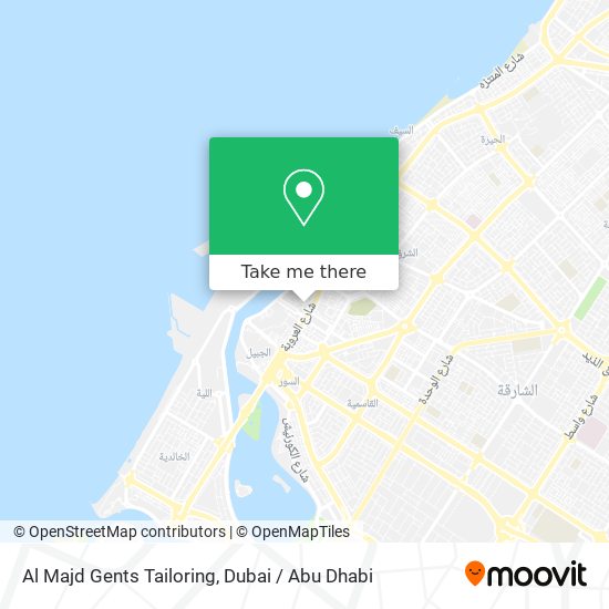 Al Majd Gents Tailoring map