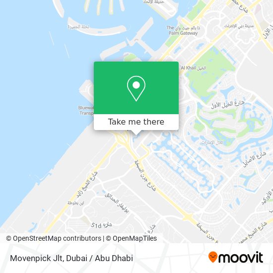 Movenpick Jlt map