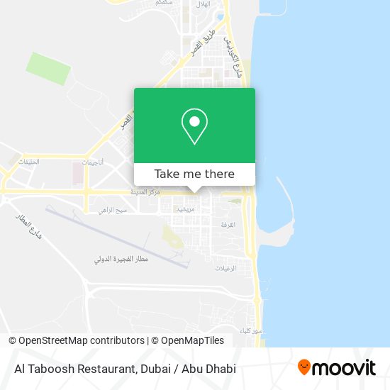 Al Taboosh Restaurant map