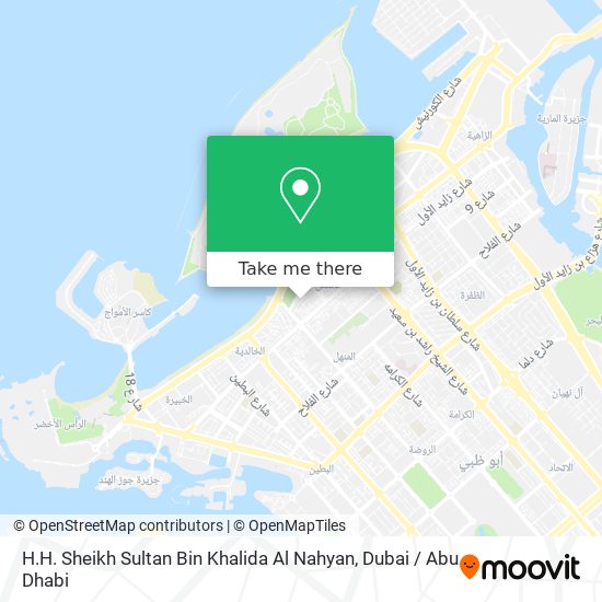 H.H. Sheikh Sultan Bin Khalida Al Nahyan map