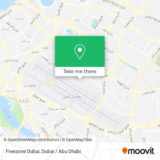 Freezone Dubai map