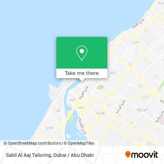 Sahil Al Aaj Tailoring map