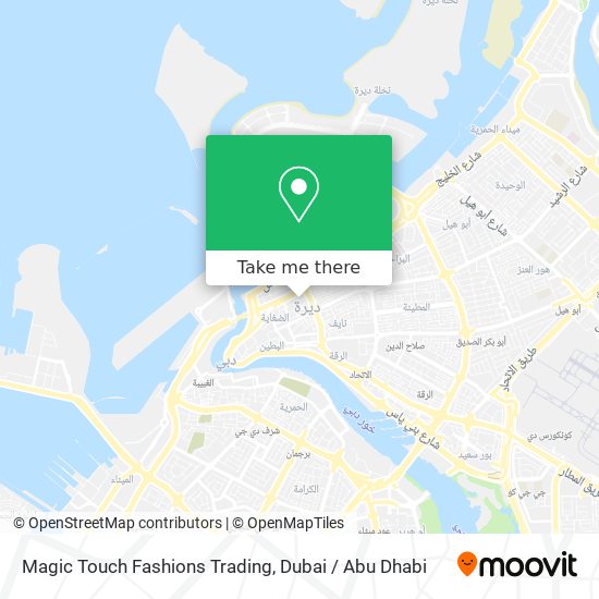 Magic Touch Fashions Trading map