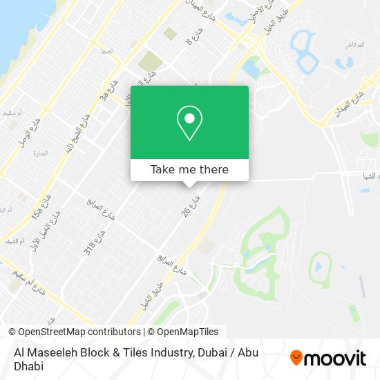 Al Maseeleh Block & Tiles Industry map