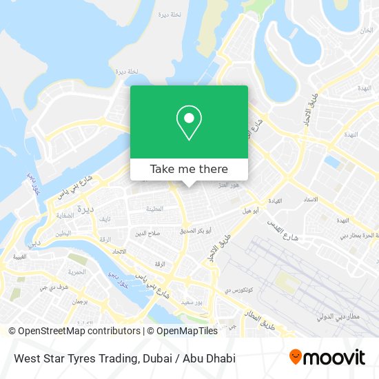 West Star Tyres Trading map