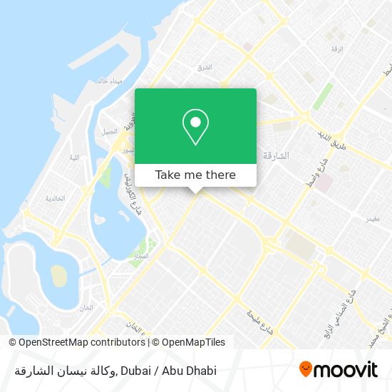 وكالة نيسان الشارقة map