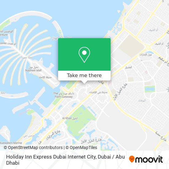 Holiday Inn Express Dubai Internet City map