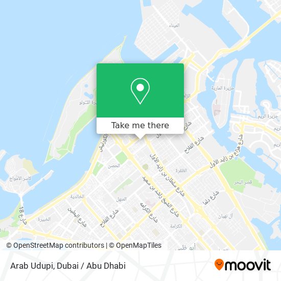 Arab Udupi map