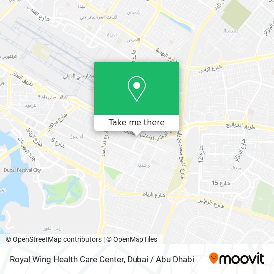 Royal Wing Health Care Center map