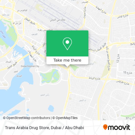 Trans Arabia Drug Store map