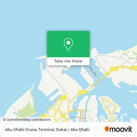 Abu Dhabi Cruise Terminal map