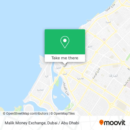 Malik Money Exchange map