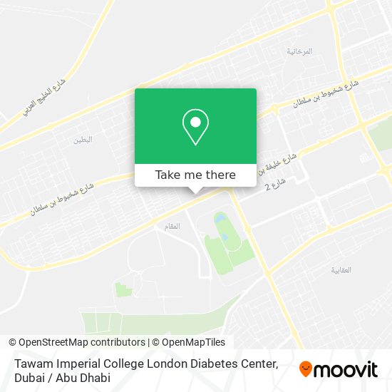 Tawam Imperial College London Diabetes Center map