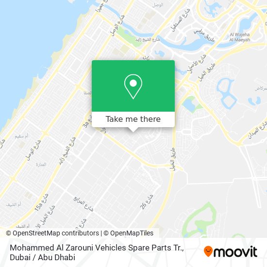 Mohammed Al Zarouni Vehicles Spare Parts Tr. map