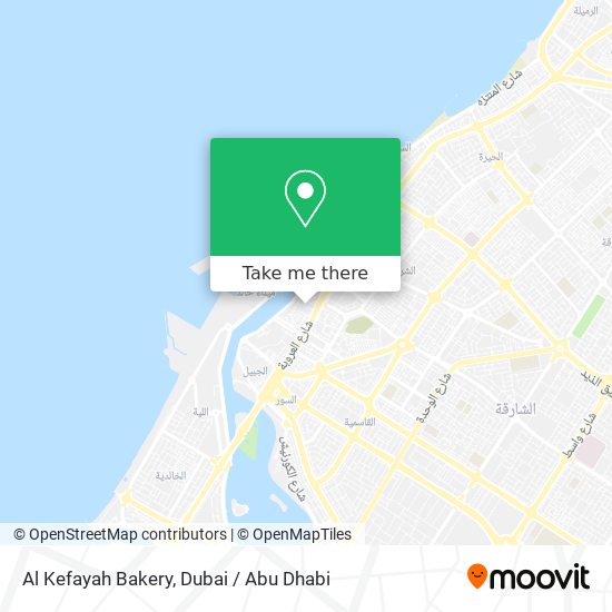 Al Kefayah Bakery map