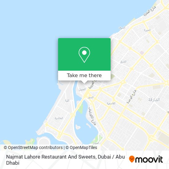 Najmat Lahore Restaurant And Sweets map