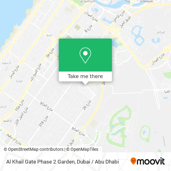 Al Khail Gate Phase 2 Garden map