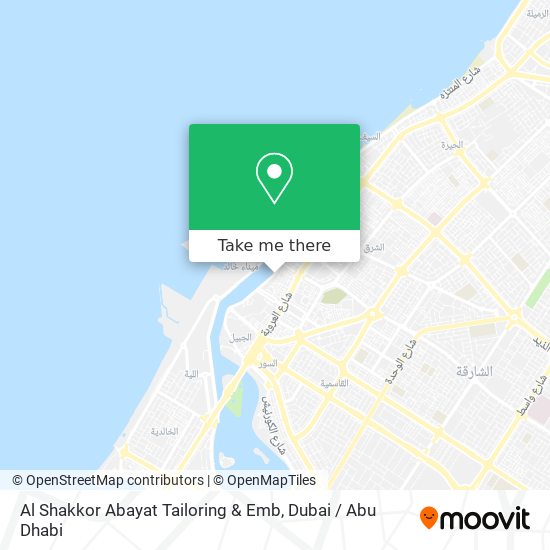Al Shakkor Abayat Tailoring & Emb map