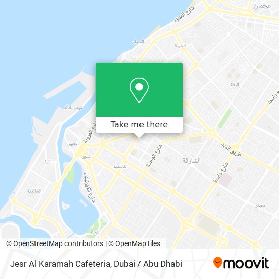 Jesr Al Karamah Cafeteria map