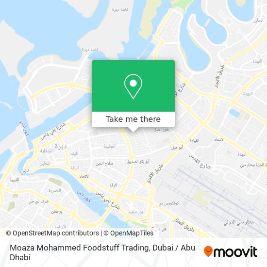 Moaza Mohammed Foodstuff Trading map