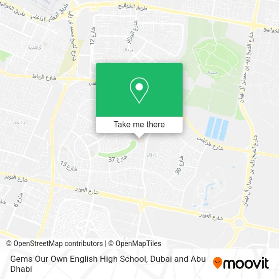 Gems Our Own English High School map