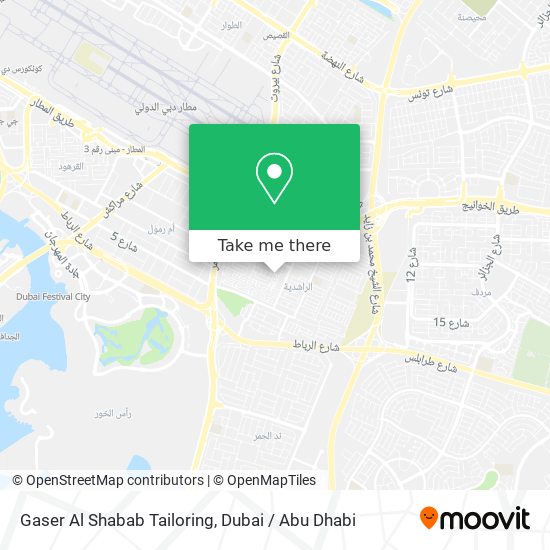 Gaser Al Shabab Tailoring map
