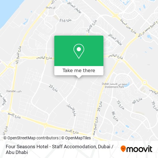 Four Seasons Hotel - Staff Accomodation map