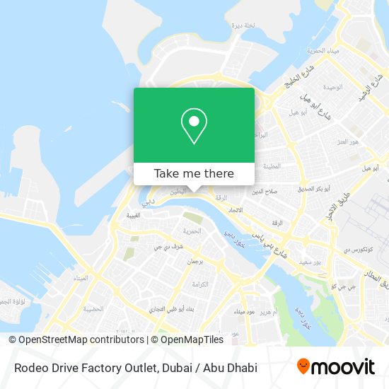 Rodeo Drive Factory Outlet map