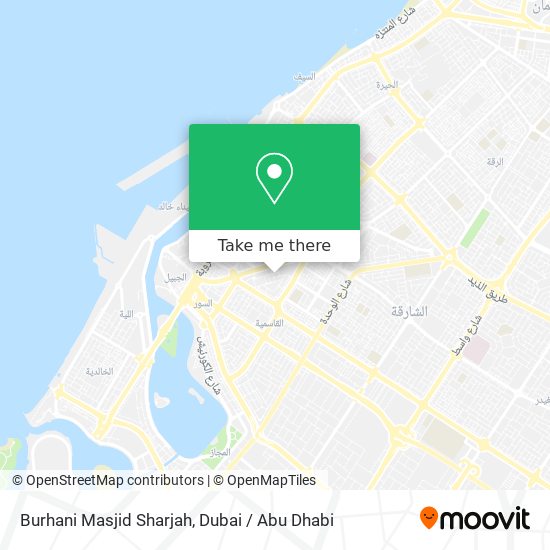 Burhani Masjid Sharjah map