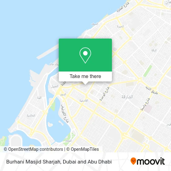 Burhani Masjid Sharjah map