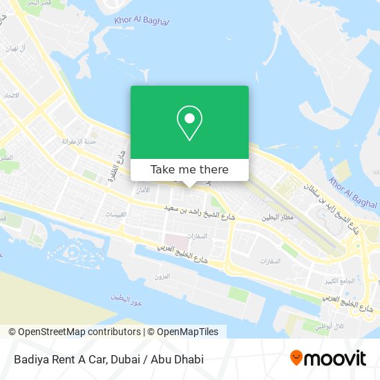 Badiya Rent A Car map