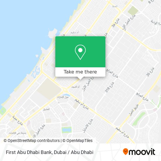 First Abu Dhabi Bank map