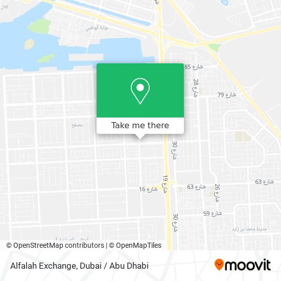 Alfalah Exchange map